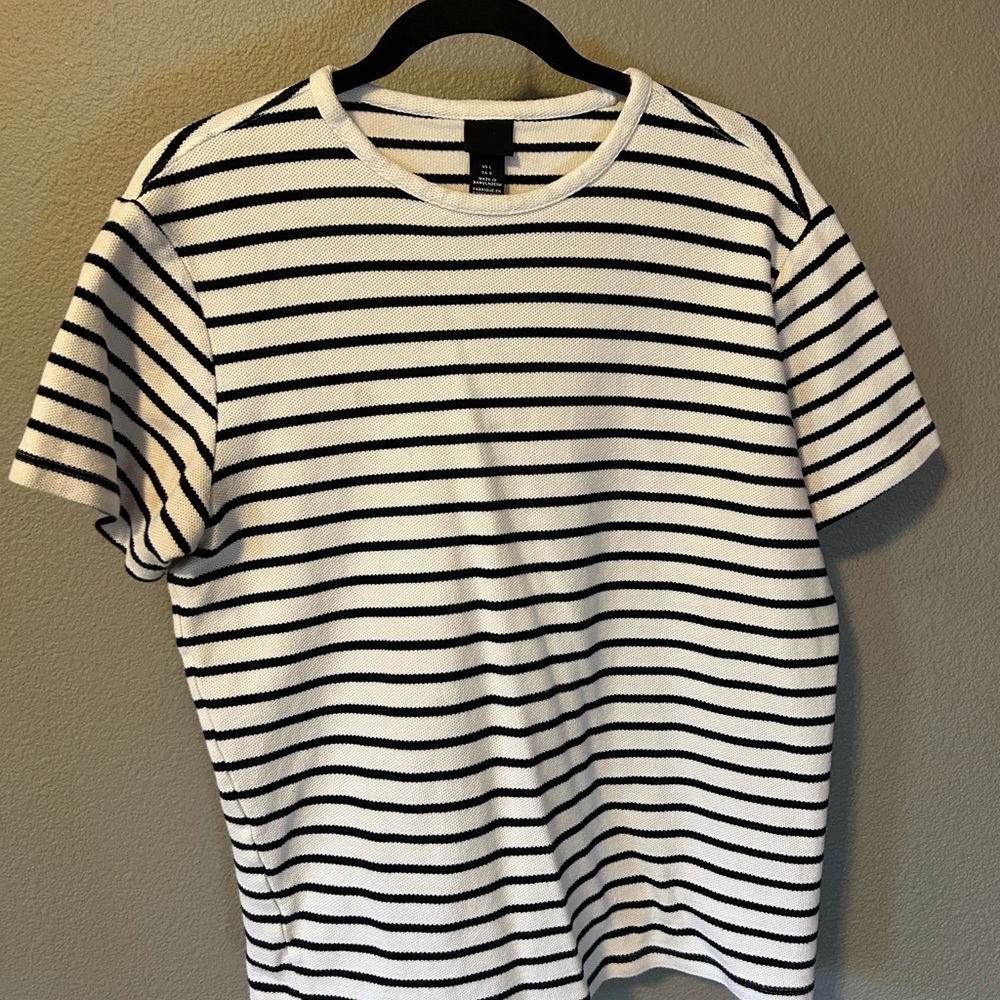PacSun Black and White Striped Tee